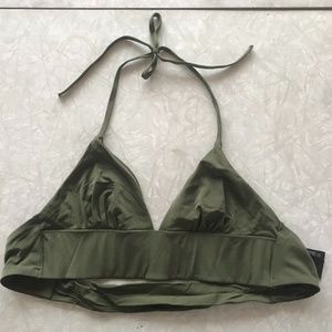 Olive Bikini Swim Suit Top